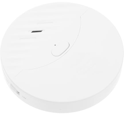 DOITOOL Fensteralarmsensor mit Glasbruchdetektion aus Weißem Kunststoff Einfacher Vibrationssensor für Fenster und Glastüren für Zuhause und Büro