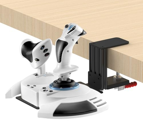 Flight Sim Game Joystick Desk Mount,Hotas Mount - Compatible with Thrustmaster T. Flight Hotas One/4/X,Sol-R2/Sol-R1,SimTask Farmstick,WINWING URSA MINOR Series,G Extreme 3D Pro,Turtle Beach VelocityOne Flightstick and PXN 2113 PRO