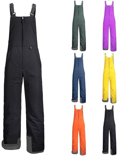 Tuta Sci Donna Salopette Pantaloni Sci Impermeabili Donna da Neve Pantaloni da Snowboard isolati Impermeabili Tute da Neve Invernali da Arrampicata Escursionismo Caldo Softshell con Tasche Multiple