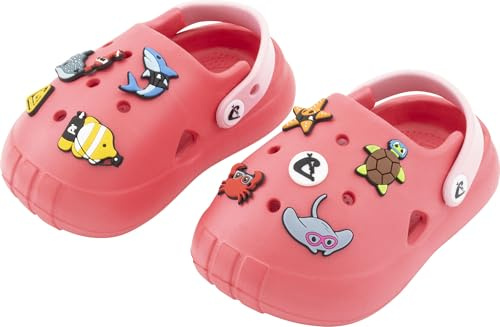 CRESSI bebisar - flickor Jelly Kid ClogsChildren's Sandals Sabot Slippers Non Slip and Breathable, Beach Sea Walks Nursery and Home, Snap Fastening