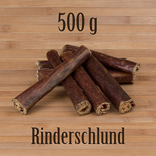 Kauzeit 500g Rinderschlund Dörrfleisch Rinderdörrfleisch - wie Ochsenziemer Rinderohren