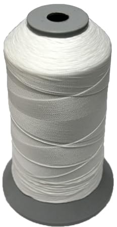 Sattlergarn Zwirn 14x2x3 Polyester 1000m weiß Ø 0,3mm (5001)