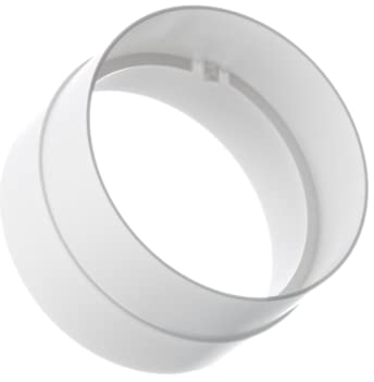 Ø 100mm Conector para Tubos Redondos de Ventilación - Tubo/Conducto de Ventilación - Plástico PVC