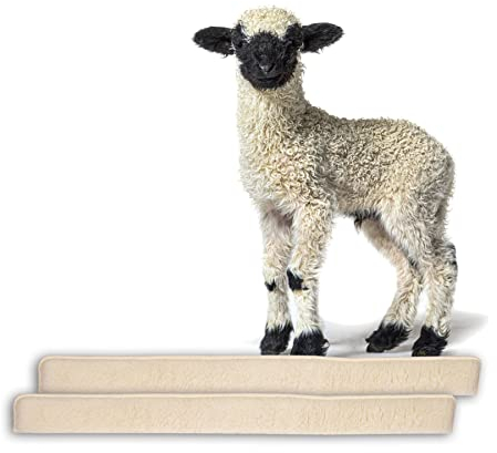 BigDean 2X Zugluftstopper für Fenster 120cm - 100% Schurwolle - Beige - Luftzugstopper Durchzugstopper Windstopper - Made in Germany