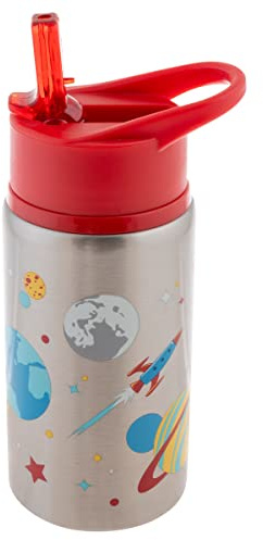 Stephen Joseph Stainless Steel Water Bottle, Space