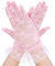 HEVIBK Handschuhe für Damen, Spitzenhandschuhe, weiße Handschuhe, weiße Handschuhe, Damenhandschuhe, weiße Spitzenhandschuhe, UV-Schutzhandschuhe (Rosa)