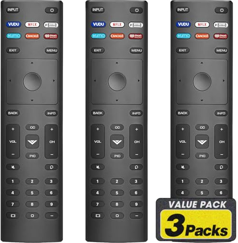 3 Pack Remote Replacement for All VIZIO Smart TV Remote, Compatible for VIZIO Remote Control Replacement