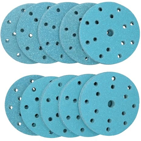 150mm Self Adhesive Hook + Loop Ceramic Abrasive Sanding Discs 60 Grit 100pc