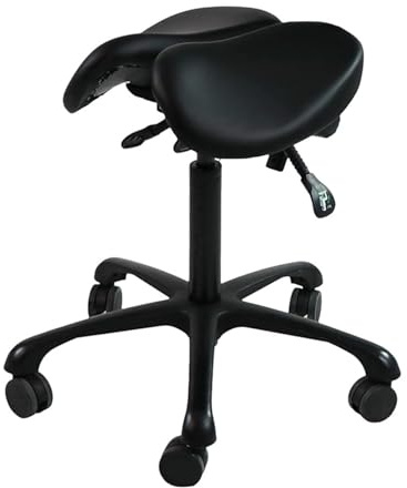JAVPTAV Taburete de Silla de Montar de Estilo Dividido, Altura Ajustable, Silla de Dentista, Taburete Giratorio for Hospital, Laboratorio, salón, Oficina y hogar.