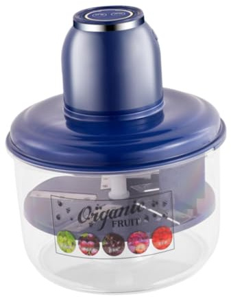 Sharplace Pelador Automático de Frutas, Accesorio USB, Práctico Pelador de, Electrodoméstico de Cocina para Senderismo, Tiendas Y Picnics, Azul, Individual