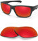 BlazerBuck Anti-salz Polarisierte Ersatzgläser für Oakley Jupiter Squared OO9135 - Feuerrot
