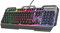Trust Gaming GXT 856 Torac Metallene LED Gaming Tastatur, Deutsches QWERTZ-Layout, Beleuchtete Tastatur mit Anti-Ghosting, 12 Medientasten, Spielmodus-Schalter, PC/Laptop - Schwarz