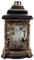 BURI Grave Lantern With Oil Light 26cm Gold Grave Decoration Grave Candle Grave Light Cemetery Candle