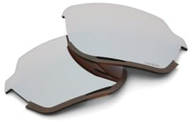 100% Norvik, HiPER Ersatz-Sonnenbrillengläser, 168 mm, 77 mm, 75 mm, silberfarben, silber, 168mm,77mm,75mm