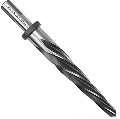 3/4 Drill Bridge/Construction Reamer Bit with 1/2 Shank HSS Taper Chucking Reamer Bit Tool for Steel Metal Wood Alloy Drilling Hole