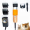 zalati Haustier-Haarschneidemaschine, Kehrmaschine, 2-teilig, 6 Gänge, einstellbare Geschwindigkeit/geräuscharm, für Katzen und Hunde, 200 W, Holzgriff