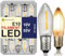 Schuerzenfabrik 20x LED E10 Spitzkerzen 10V - 55V 0.2W 2200K Universal Ersatzbirnen Filament LED Topkerzen für Lichterkette und LED Schwibbbogen
