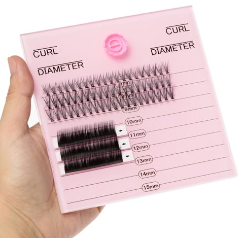 POCMKO 1 Pack Lash Pallet Holder for Eyelash Extensions, Bigger Size Lash Tray Strip Adhesive Glue Holder, Eyelash Tiles, Professional Lash Extension Pallet