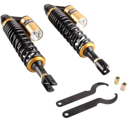 Moto Aria Ammortizzatori Ammortizzatori ad aria posteriori da 415 mm e 400, forcella per quad, go-kart, moto, ammortizzatori a molla universali per