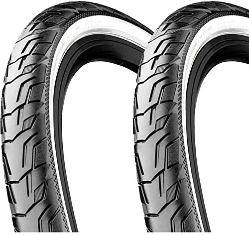 Continental Unisex-Adult Ride City Bicycle Tire, Black/White, 28, 700 x 47C (45C), 28 x 1.75