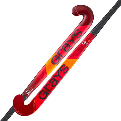 Grays GX2000 Dynabow Micro Junior Hockeyschläger, Rot, 34
