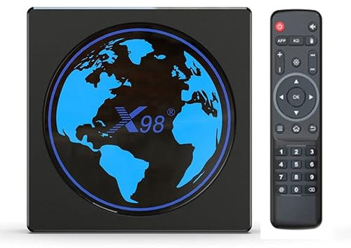 Android TV Box X98 Mini Amlogic S905W2 TV Box Android 11.0 4GB ROM 64GB ROM unterstützt AV1 2.4/5G WiFi BT4.2 4K HDR Box mit Tastatur i8