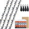 4-Pack Mini Chainsaw Chain for 4 Inch (10cm) Bar, 1/4 LP .043 Gauge 28 Drive Link, Saw Chain for Stihl GTA 26 36700028