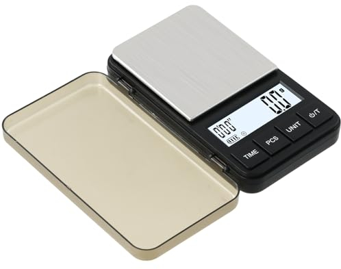 Vesaneae Báscula de café pequeña,Pantalla LCD retroiluminada Báscula de Bolsillo,Báscula de café Digital precisa de 0,1 g,Báscula Digital de Precisión,para Ingredientes,Cocina,Joyería