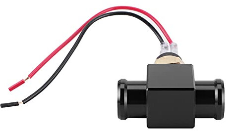 Interruttore Temperatura Ventola Liquido Refrigerante con O per Moto, Sostituisce Direttamente il Vecchio Interruttore, Alluminio CNC + Materiale in Lega di Alluminio, Adatto per