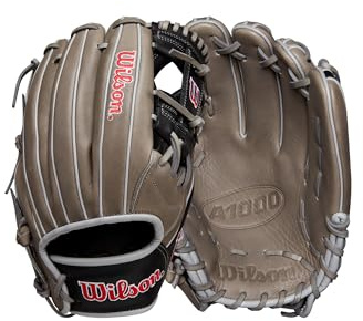 Wilson Herbst 2024 A1000® 1787 Infield Baseball-Handschuh, 29,8 cm, Grau/Schwarz/Rot, Rechtshänder