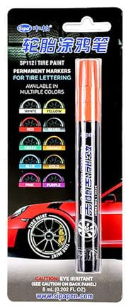 Reifenlackstift, Reifenausbesserungslack, Lackstift mit feiner Spitze, permanente Tinte, Reifenmarker, Reifenbeschriftungsstift, Ausbesserungstinte, Marker, vielseitiger Farbmarker, Reifenmarkierungsw