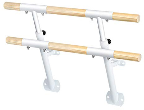 Barra ajustable de pared para ballet, yoga, estiramiento y entrenamiento de pilates en casa o estudio, adecuada para adultos