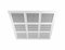 Suspended Ceiling Panels - 595mm x 595mm - Ceiling Square Tiles - Air Vent Grille (RP), White