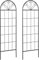 Outsunny Treillis de Jardin Lot de 2 Support pour Plantes grimpantes en métal - 51 x 152 cm Noir