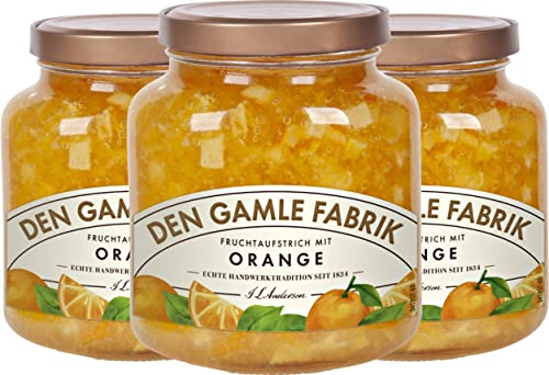 Den Gamle Fabrik Fruit Spread Orange 3x380 g (38.55) - Orange Marmalade with pieces of fruit/Danmark