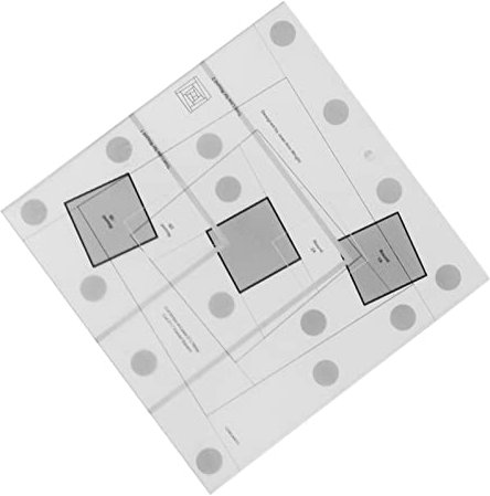 Miokycl Log Cabin Quilt Ruler Transparent Acrylic Quilting Ruler Creative Grids Log Cabin Trim Tool (10 Inch)