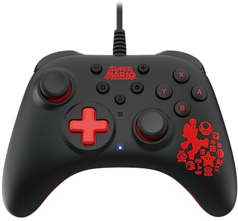 Manette Filaire - Horipad Turbo - Mario-Accessoire-SWITCH