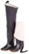 Watstiefel Verdickte Warme Watstiefel Für Herren, 80 cm Hohe Watstiefel Für Angeln, Für Die Jagd Im Freien (Color : Black, Size : 47 EU)