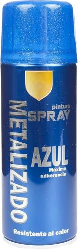 MORE FREE-Pintura Spray Metalizado Azul Brillo Multicolor Profesional 400ml Adecuado Metal Madera y Plástico Pack de 1 unidad