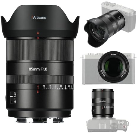 7artisans AF 85 mm F1.8 fullformat-STM-objektiv för kameror med L-Mount (APS-C): S5 II, S5 IIX, S9, S5D, S1, S1R, S1HFP, FPLSL2, SL3