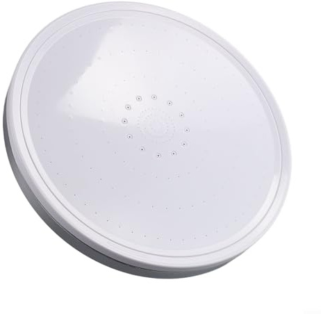 Besttoolifes Cabezal de ducha tipo lluvia de 230 mm, panel grande de alta presión con 6 modos, giratorio de 360° para garantizar un potente flujo de agua duradero en el baño (plateado)