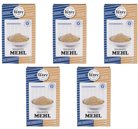 Werz - Braunhirse-Mehl glutenfrei - 1000 g - 5er Pack