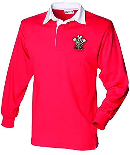 Super Lemon Wales Rugby-Langarmshirt - Exklusives Retro-Vintage-Design für Erwachsene, Uni, rotes Rugby-Shirt für Männer und Frauen, ideal für walisische Rugby-Fans der 6 Nationen und der
