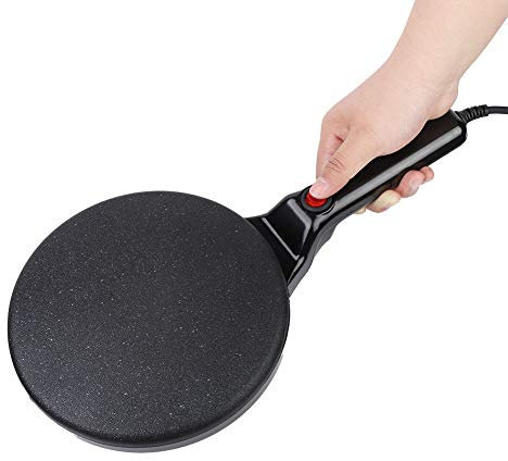 Wakects Non-stick Electric Crepe Maker, 800W Iron Crepe Maker Machine with Non-stick Cooking for Home Restaurant, UK Plug 220V