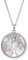 Engelsrufer Damen-Halskette mit Lebensbaum-Anhänger aus Sterling-Silber mit Zirkonia in der Farbe Tricolor, Länge: 42 + 4 + 4cm, ERN-FLYTREE-ZI-TR