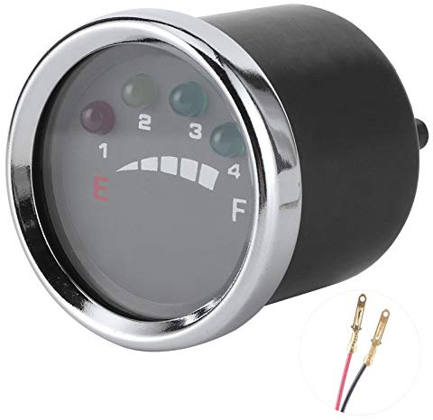 Misuratore di batteria, pratico indicatore LED di capacità della batteria per barca, golfcart e veicoli elettrici (12V)