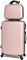 CELIMS - Set Valigie | Valigia Media 20 kg Rigida Oro Rosa + Beauty Case da Viaggio 35cm | Valigia da Stiva 65cm Donna | Trolley Medio 65cm con 4 Ruote