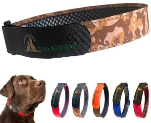 Hundehalsband gegen Parasiten für alle Hundehalsbänder gegen Parasiten - Flohschutz für kleine und große Hunde, internes Parasitenhalsband (braune Tarnfarbe, L: 40 bis 45 cm)