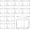 TIHONORI Caja PequeñA AcríLico Transparente Cubo Cuadrado PláStico AcríLico con Tapa, Caja Almacenamiento para Regalos, Caja ExhibicióN para CosméTicos, Joyas, Recuerdos De Fiestas,12 Pcs 8 * 8 * 8cm