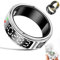 Gwenland Anillo Inteligente para Hombre Mujer, Smart Ring Health Fitness Tracker, Anillos Inteligentes con Pantalla LED IP68 Compatible con iOS/Android para Monitorear el Sueño/SpO2/Pulsometro